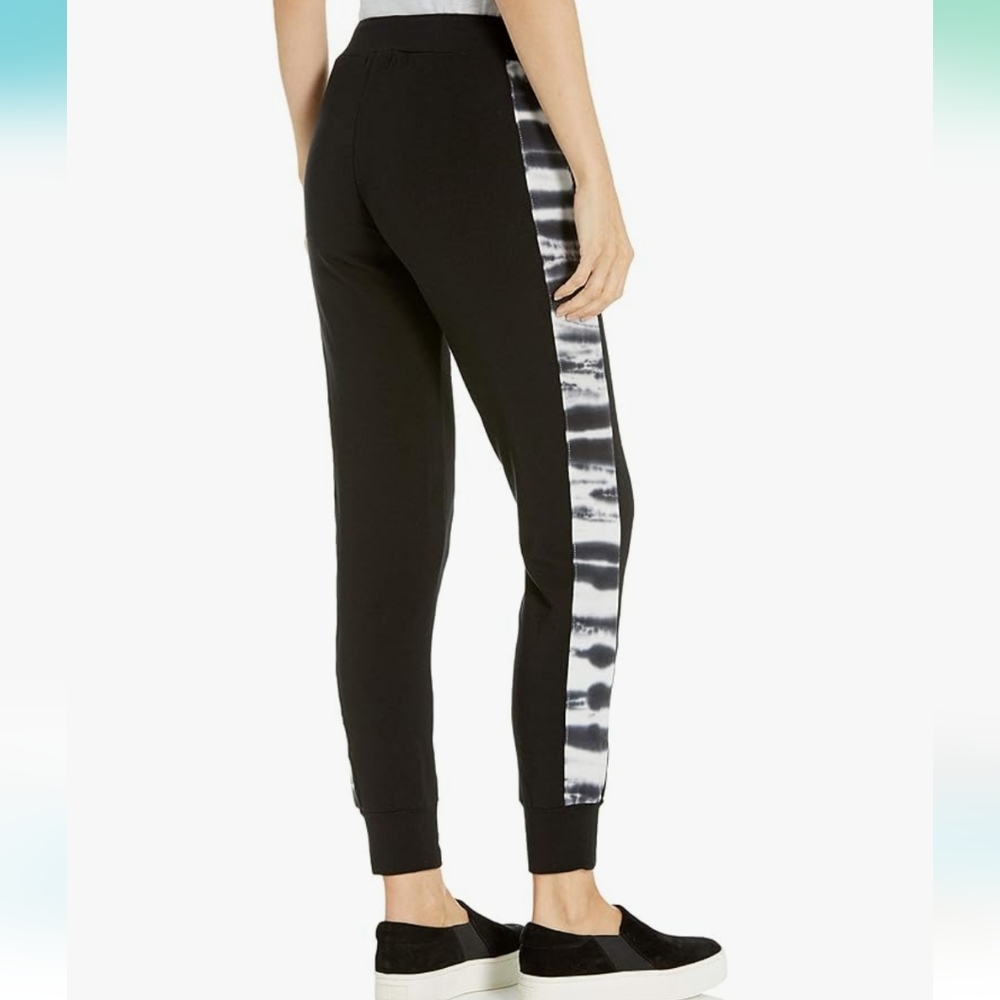 MONROW Sporty Sweatpants w/ Tie-Dye Side Panels in Blk size XS - Picture 3 of 11